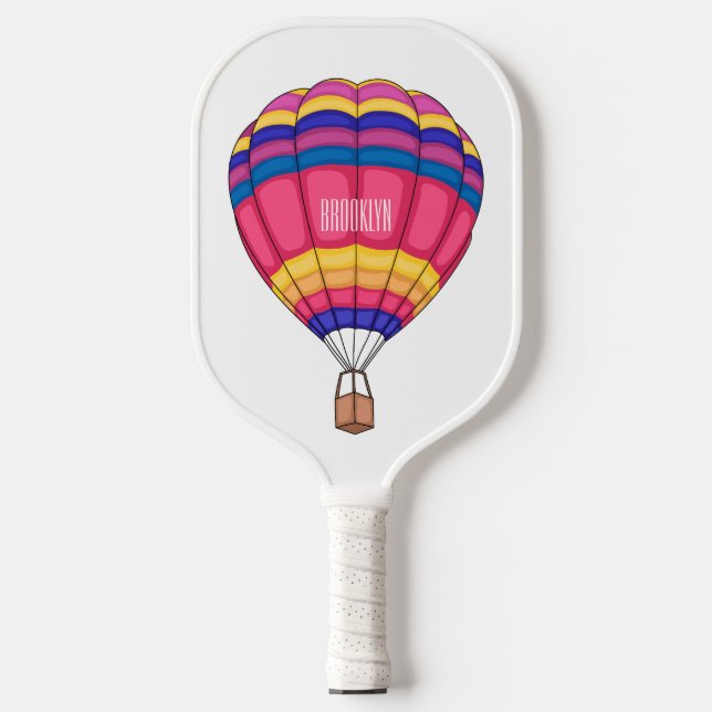 Raquette De Pickleball Illustration de la montgolfière (Recto)