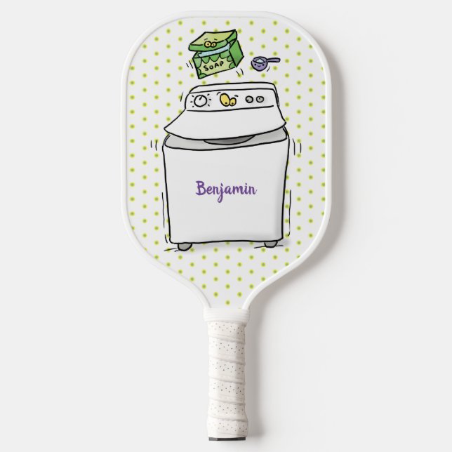Raquette De Pickleball Illustration de lave-linge mignonne (Recto)
