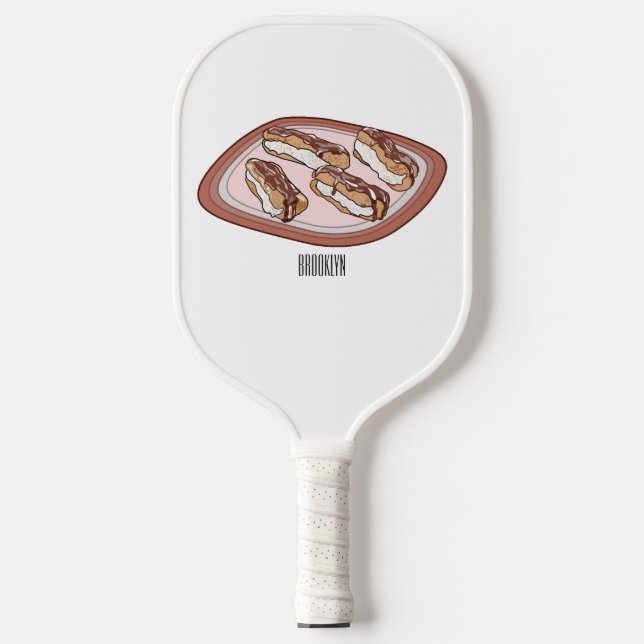 Raquette De Pickleball Illustration de l'éclair de chocolat (Recto)