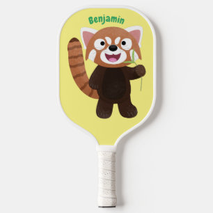 Raquette De Pickleball Illustration de panda rouge mignon