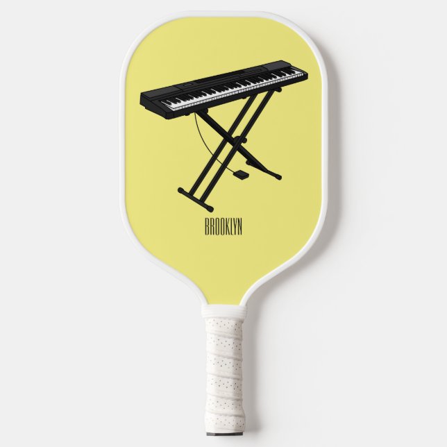Raquette De Pickleball Illustration de piano clavier (Recto)
