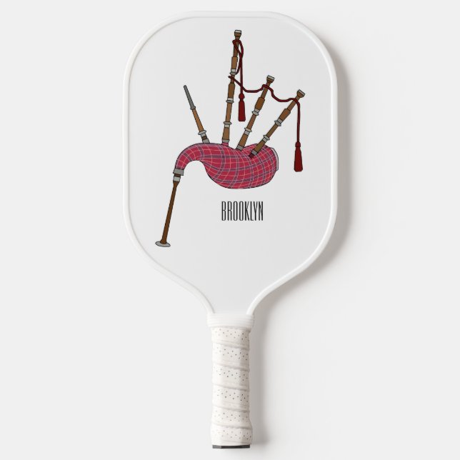 Raquette De Pickleball Illustration de pipes (Recto)