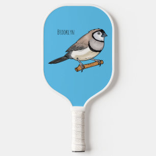 Raquette De Pickleball Illustration d'oiseau à deux barreaux