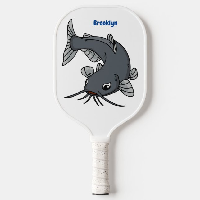 Raquette De Pickleball Illustration du poisson-chat mignon (Recto)