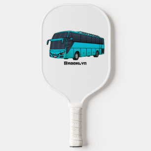 Raquette De Pickleball Illustration d'un autobus à passagers moderne