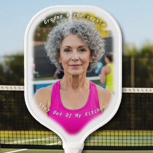 Raquette De Pickleball Image de grand-mère avec cuisine