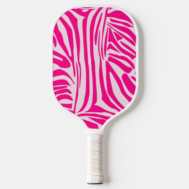 Raquette De Pickleball Impression zèbre rose (Recto)