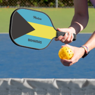 Raquette De Pickleball Indicateur Bahamas du nom personnalisé
