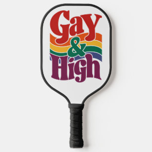 Raquette De Pickleball Indicateur Gay Et Haute Rétro LGBTQ Pride