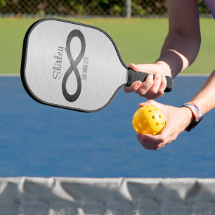 Raquette De Pickleball Infinity Symbole de la fausse métal texture by STa