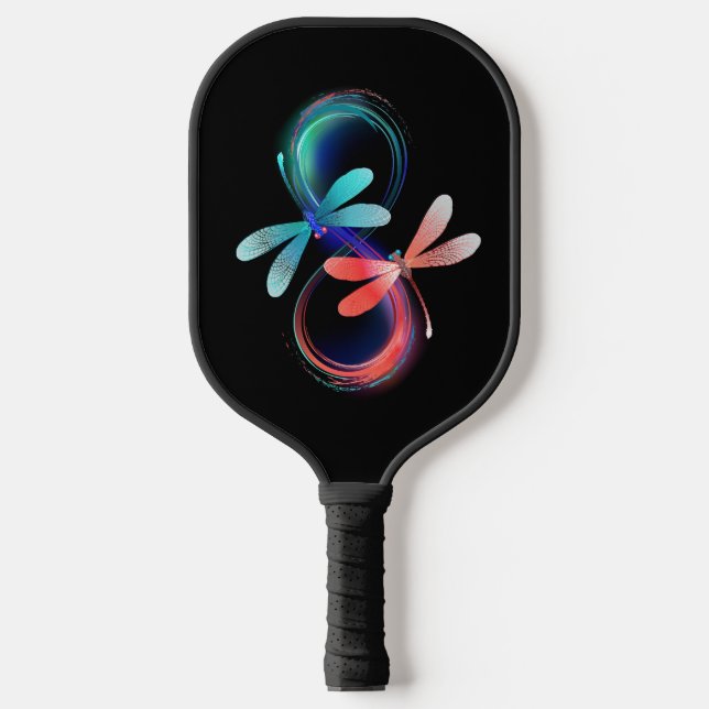 Raquette De Pickleball Infinity with glowing dragonflies (Recto)