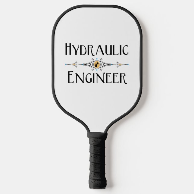 Raquette De Pickleball Ingénieur hydraulique ligne décorative (Recto)