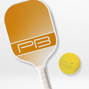 Raquette De Pickleball Initiales minimalistes cool modernes Gradient Oran
