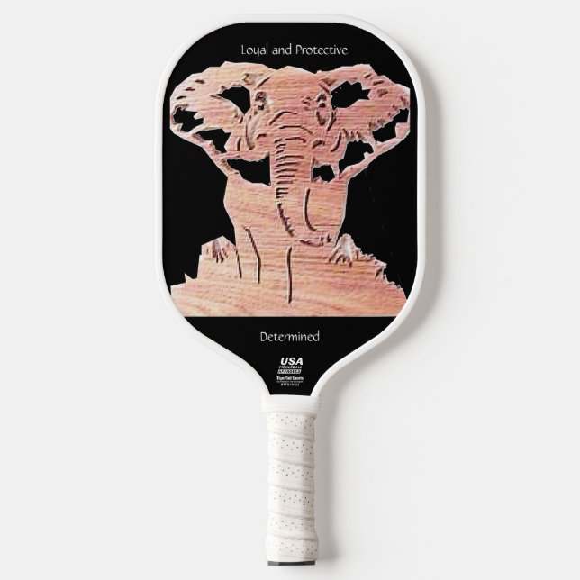 Raquette De Pickleball "Intelligente pour les éléphants" (Recto)