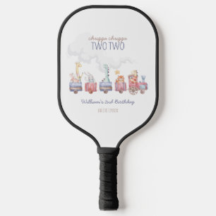 Raquette De Pickleball Invitation d'anniversaire "Tous à bord du train jo