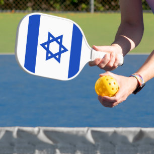 Raquette De Pickleball Israël drapeau patriotique moderne