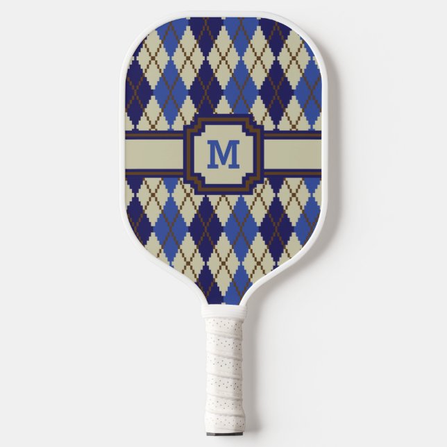 Raquette De Pickleball Jacquard de Scone aux bleuets (Recto)