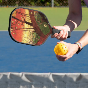 Raquette De Pickleball Japonisme : Arbre à prune fleuri par Vincent van G