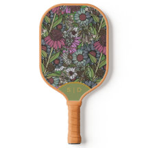 Jardin de fleurs sauvages rétro personnalisé d'hiv