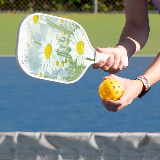 Raquette De Pickleball Jardin de marguerites blanches (Insitu)