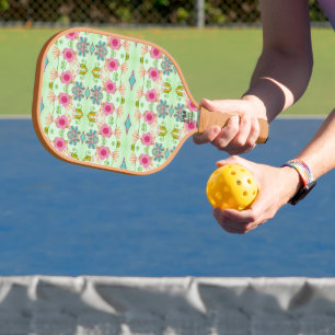 Raquette De Pickleball Jardin Éclectique Enchantant : Beauté Florale Dive