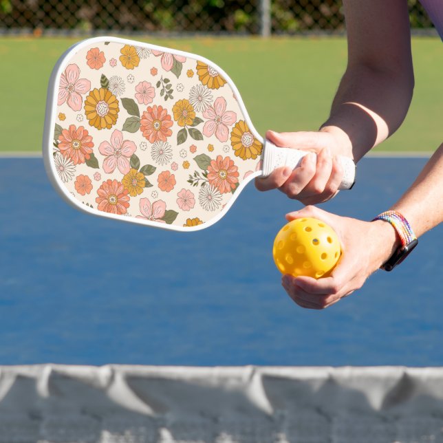 Raquette De Pickleball Jardin rose et orange Motif (Insitu)