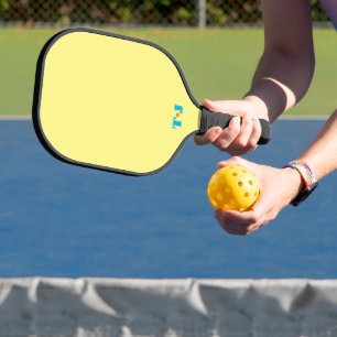 Raquette De Pickleball Jaune clair Personnalisé Monogramme