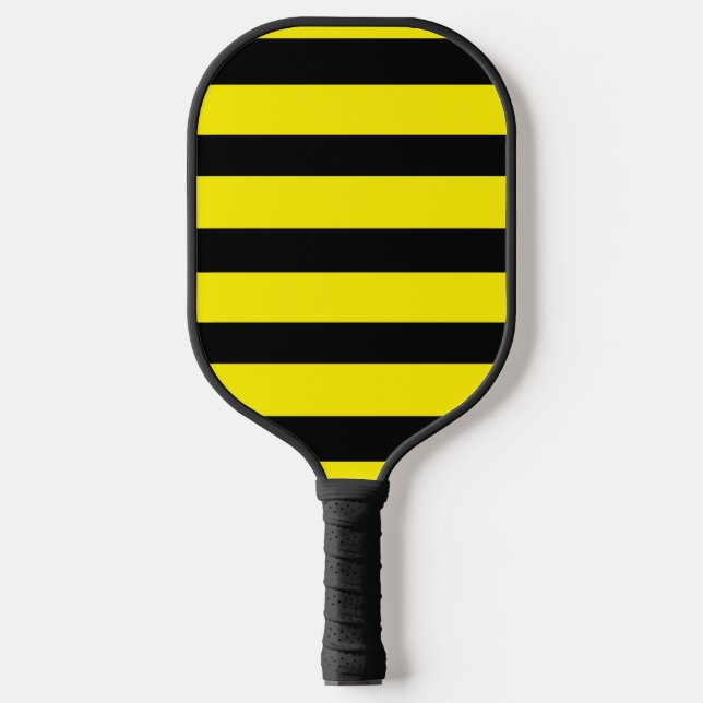 Raquette De Pickleball Jaune et noir rayé (Recto)
