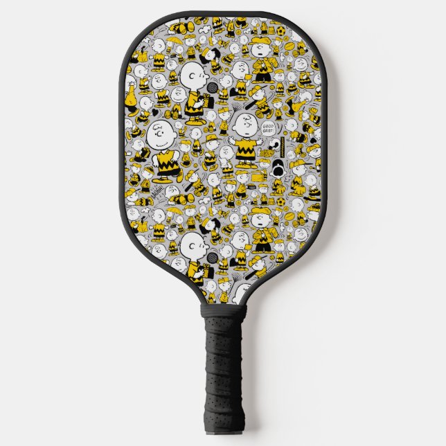 Raquette De Pickleball Je Suis Charlie Motif Brown (Recto)