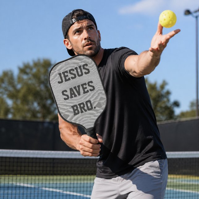 Raquette De Pickleball Jésus Sauve Frère  (Créateur téléchargé)