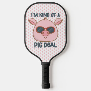 Raquette De Pickleball Jeu de mots drôle sur les cochons