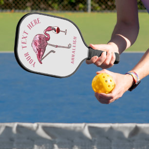 Raquette De Pickleball Jeux de fête de jeune fille Flamingo