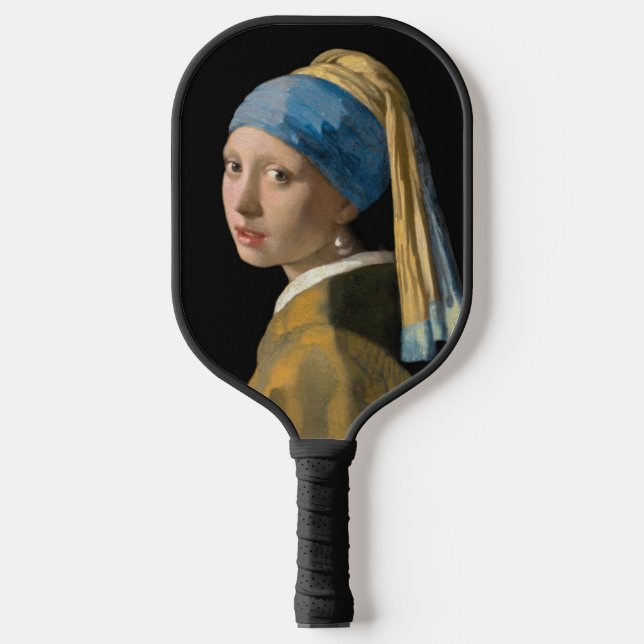 Raquette De Pickleball Johannes Vermeer - Fille avec une oreille perle (Recto)