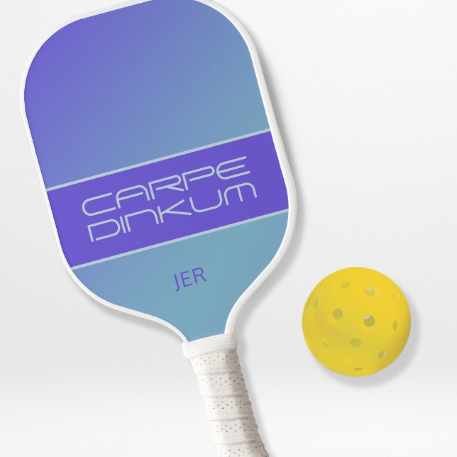 Raquette De Pickleball Joli Dink Pun Sports Pickleball Ombre Bleu Violet (Créateur téléchargé)
