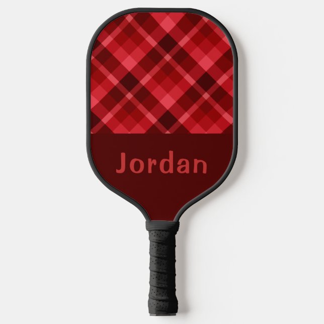 Raquette De Pickleball Joli Monogramme rouge Ruby Pickleball Paddle (Recto)
