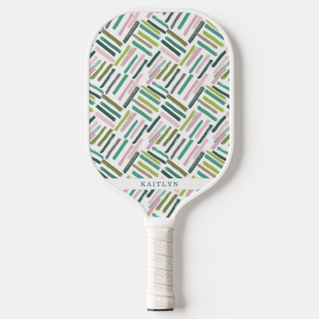 Raquette De Pickleball Joli Motif de pinceau moderne (Recto)