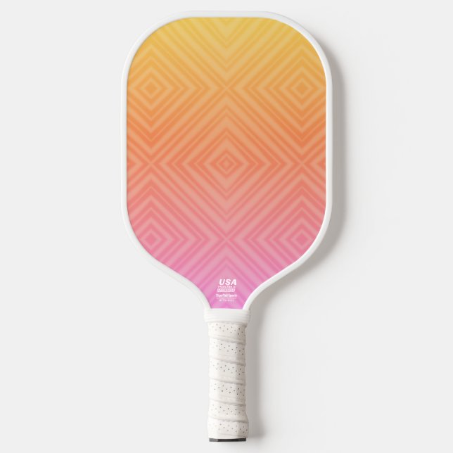 Raquette De Pickleball Joli Pastel Hypnotique Diamant Moderne Pop Art (Recto)