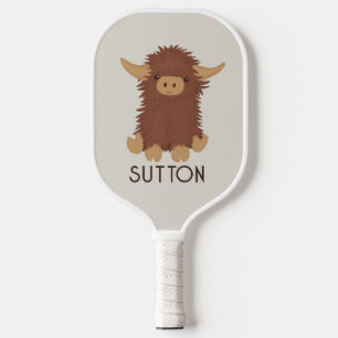 Raquette De Pickleball Joli, shaggy Highland vache conception personnalis