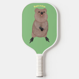 Raquette De Pickleball Joli sourire mignon dessin animé quokka