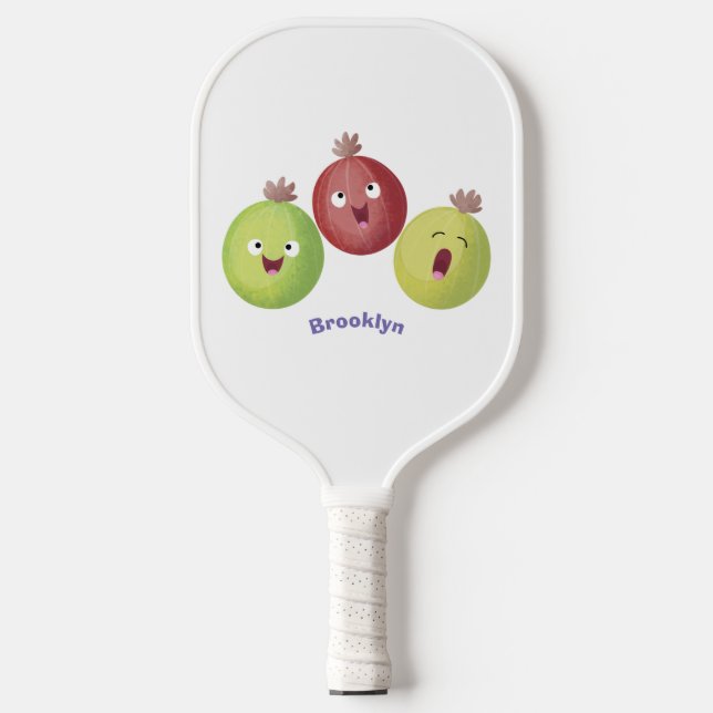 Raquette De Pickleball Joli trio gooseberry chantant dessin animé (Recto)