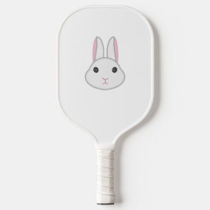 Raquette De Pickleball Joli visage blanc lapin