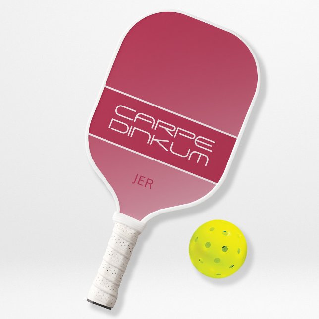 Raquette De Pickleball Jolies Initiales de dégradé de citation de jeu de  (Créateur téléchargé)