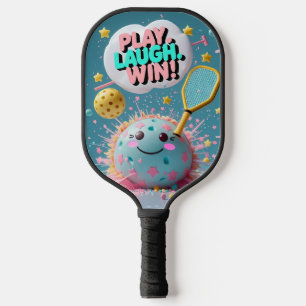 Raquette De Pickleball Joue. Rire. Gagnez ! - Kit de basket-ball Kawaii m