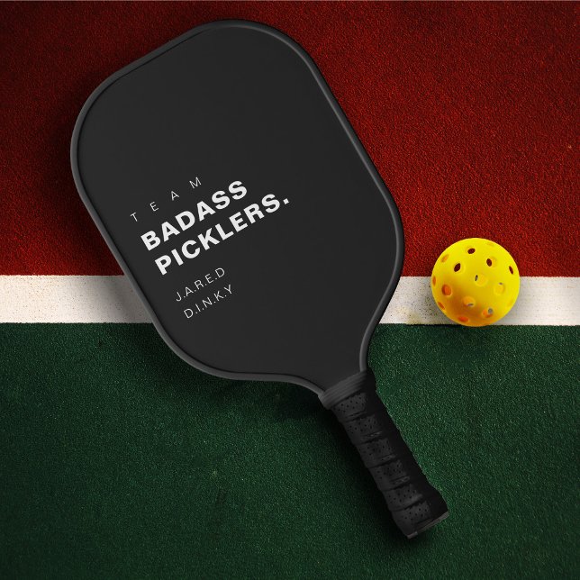Raquette De Pickleball Joueur de Pickleball Funny moderne Badass (Modern Funny Pickleball Player Team Badass Pickleball Paddle
)