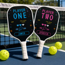 Joueur de Rétro-Arcade Un Pickleball Personnalisé
