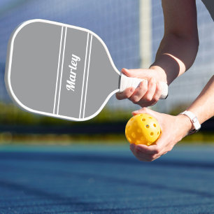 Raquette De Pickleball Joueur de sport avec monogramme minimaliste modern