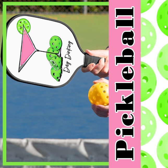Raquette De Pickleball Jour Diner Cocktail Cosmo Rose, Pickleball Limes (Créateur téléchargé)