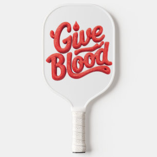 Raquette De Pickleball Journée mondiale des donneurs de sang - Texte de d