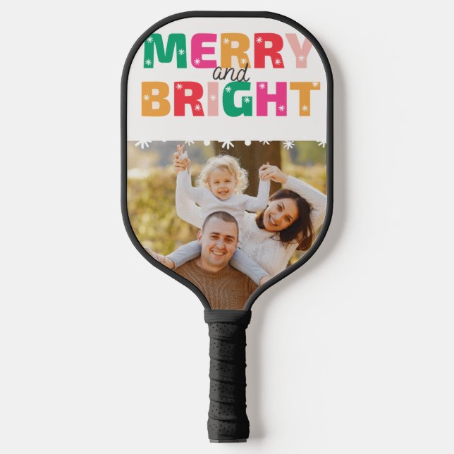 Raquette de Pickleball Joyeuse et Lumineuse (Recto)