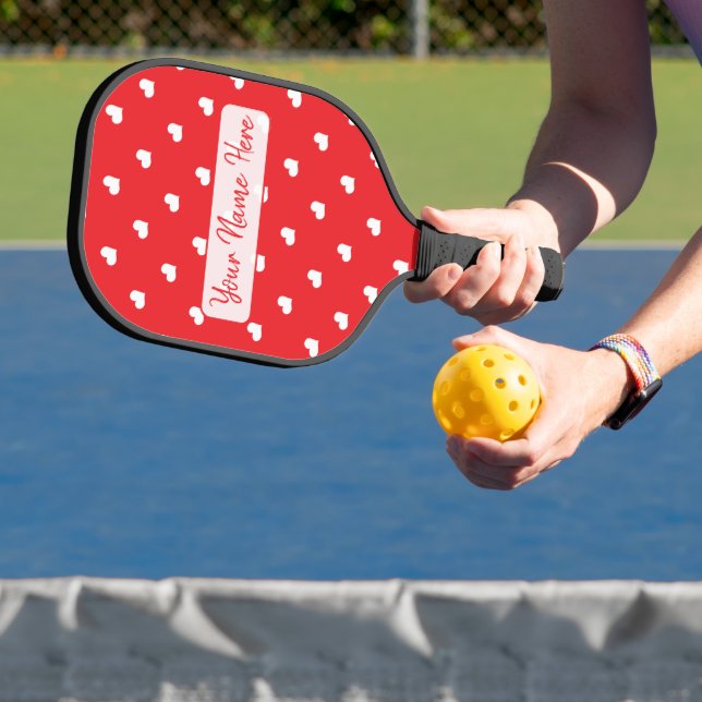 Raquette De Pickleball Joyeuse Saint-Valentin Moderne Motif d'Amour (Insitu)
